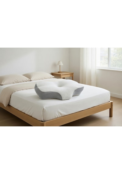 Simple. The Pillow Ortopedik Visco Yastık Yeni Nesil Servikal Boyun Yastığı Boyun Ağrıları İçjn Özel Tasarım Yastık Beyaz