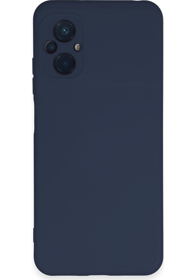 Xiaomi Poco M5 Uyumlu Kılıf Nano İçi Kadife Silikon - Lacivert