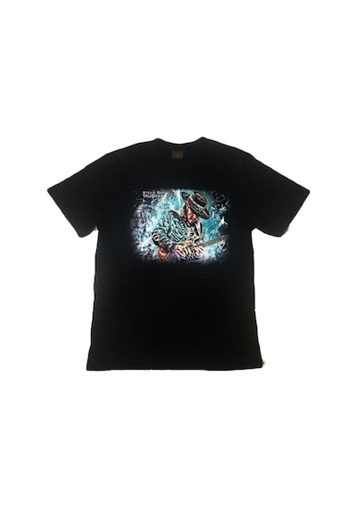 Stoned&Fame Stevıe Ray Baskılı T-shirt SIYAH Siyah