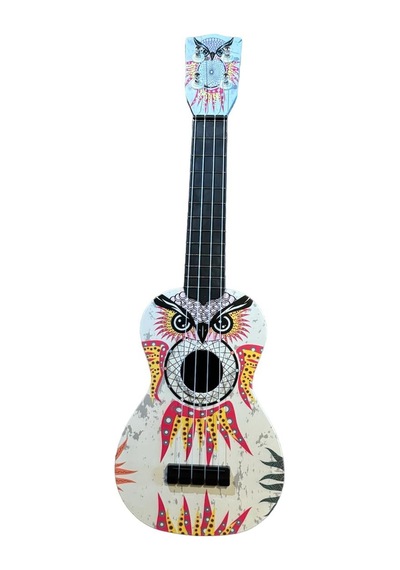 Hawiian Xu21owl Soprano Ukulele Baykuş Desenli Sevimli Baykuş