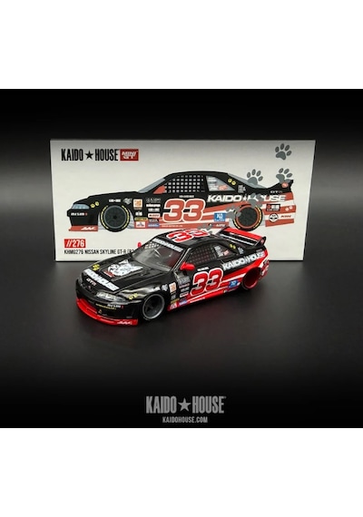 Mini Gt Kaido House Nissan Skyline Gt-r R33 Black Kaido Cat 276 1/64
