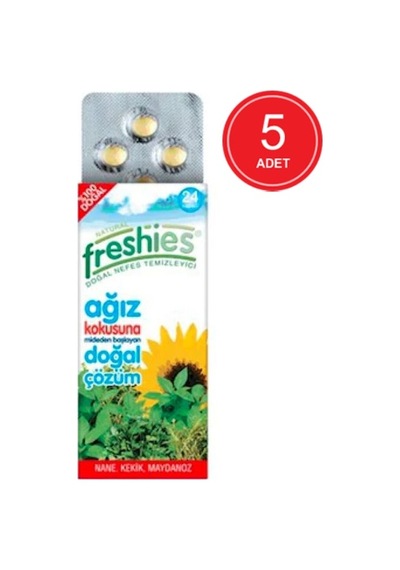 Freshies Doğal Nefes Temizleyici 5 x 24 Kapsül