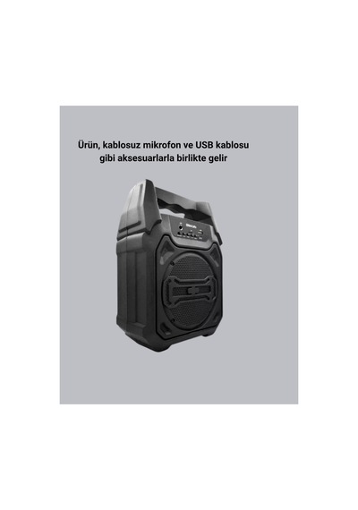 Aconcept Taşınabilir Bluetooth Hoparlör Fm Radyo, Usb, Sd Kart Ve 24601 Tws Özellikli