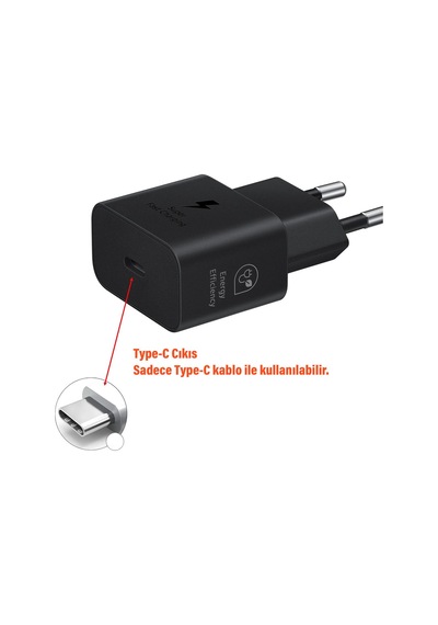 Ep-t2510n Type C Şarj Aleti 25w Süper Hızlı Type-c Şarj Adaptörü Samsung Uyumlu Türkiye A