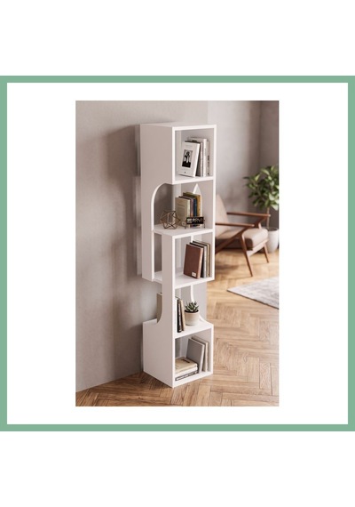 Bşkvirgo Kitaplık Ahşap Dekoratif Raf 5 Katlı Modern Çok Amaçlı Kitaplık Salon Ofis Kitaplığı 7067 Beyaz Bsk2026 Bşkvirgo Kitaplık Ahşap Dekoratif Raf 5 Katlı Modern Çok Amaçlı Kitaplık Salon Ofis Kitaplığı 7067 Beyaz Bsk2026