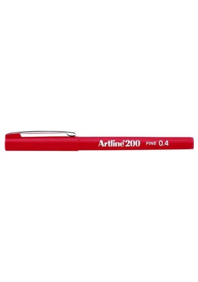 Artline Fineliner 0.4 MM Kırmızı EK-200N