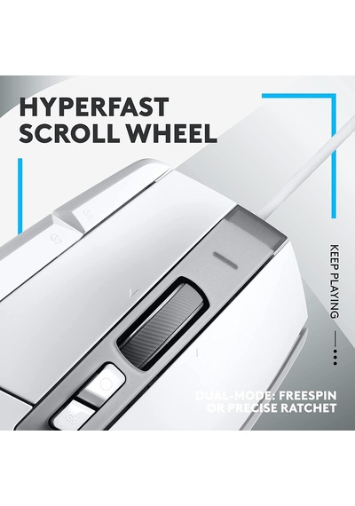 G502 X Kablolu Oyun Mouse'u, Lıghtforce Hibrit Optik-mekanik Ana Anahtarlar, Hero 25k Oyun Sensörü, Macos, Windows Ve Pc İle Uyumlu, Beyaz