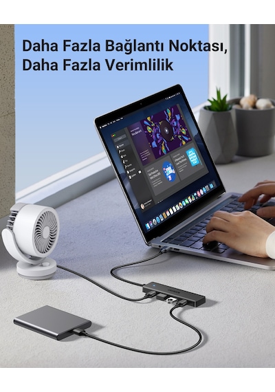UGREEN 4-in-1 4xUSB-A to USB-A Port Çoklayıcı Hub, 25851