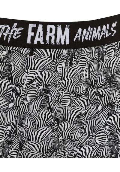 Farm Animals Zebra Desenli Boxer
