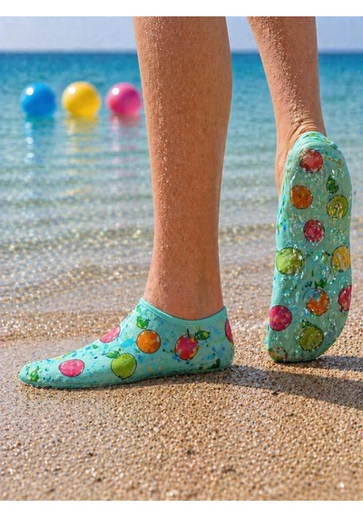 Gripptoes Kaymaz Damla Tabanlı Deniz&havuz Çorabı D1 Çok Renkli