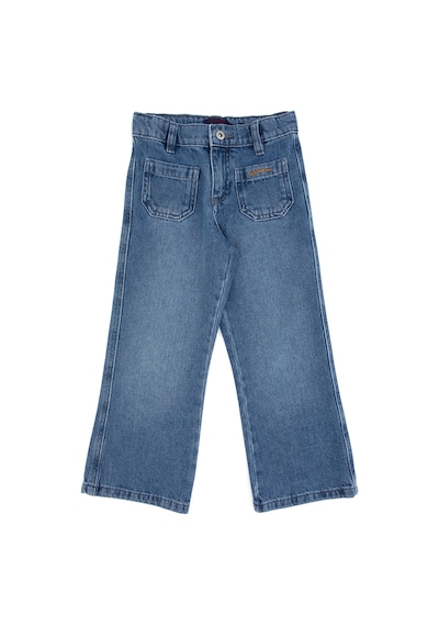U.S. Polo Assn. Kız Çocuk Açık Mavi Flare Fit Jean Pantolon 50317882-DN0003