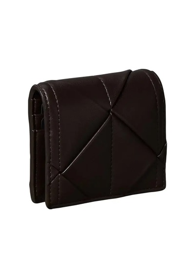 Calvin Klein Woven Flap Card Case, Bal Kahverengi Kadın Cüzdan
