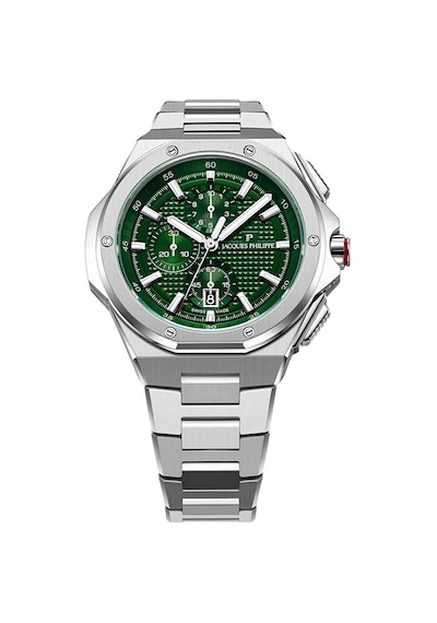Jacques Philippe Jpqgc4813x6xs Erkek Kol Saati Ve Yedek Kordon Metalik Gri
