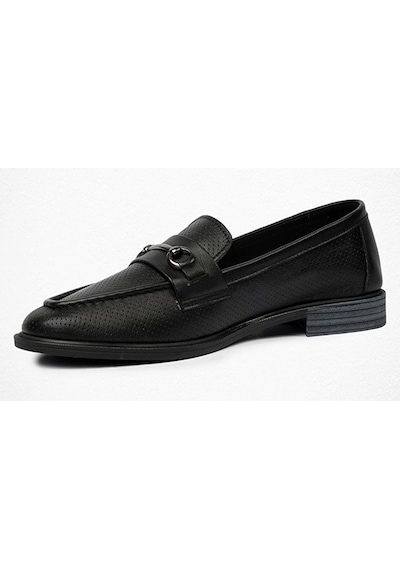 Greyder 59017 Zn Deri Comfort Casual Kadın Ayakkabı Siyah