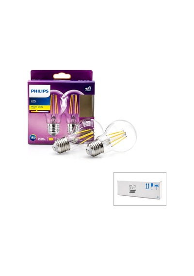 Philips Led Filament Rustik Ampul 7w E27 Gold - 2'li, 806 Lümen, Cam Gövde, Kod 777739 00- 6'li Paket Diğer