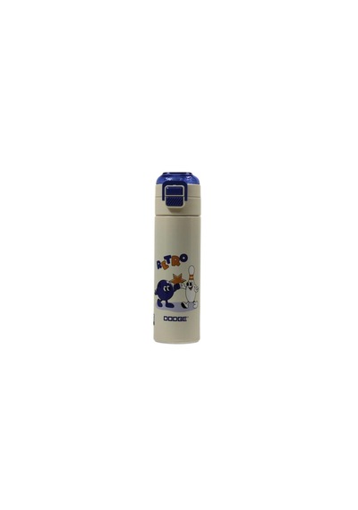 Dodge Db-24501 Çift Kullanım Pipetli/rahat İçim 500ml Çelik Matara Mavi