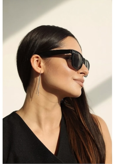 Unisex Güneş Gözlüğü Kemik Model Çerçeveli Uv Korumalı Çok Renkli