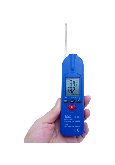 Cem Ir-98 Kızılötesi Ve Saplamalı Gıda Termometresi