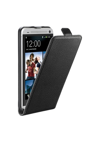 Cellular Line One İle Uyumlu Flap Essential Mıknatıslı Deri Kılıf Siyah Flapessenonebk