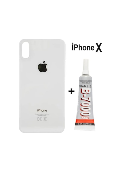 iPhone Uyumlu X Arka Pil Kapağı Ve Yapıştırıcı Hediye Be