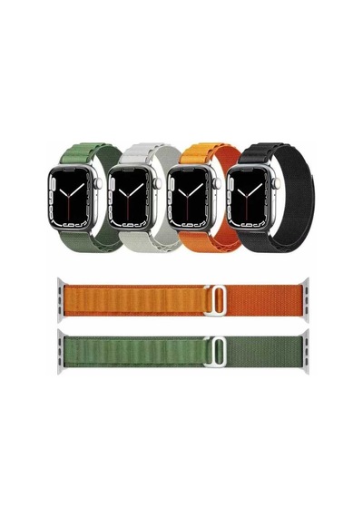Watch 42mm Uyumlu Krd-74 Hasır Frm Kordon Yeşil