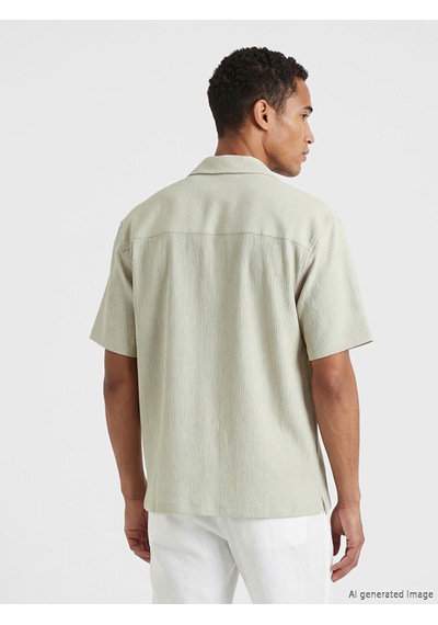 Lcw Vision Bej Regular Fit Erkek Dokulu Gömlek