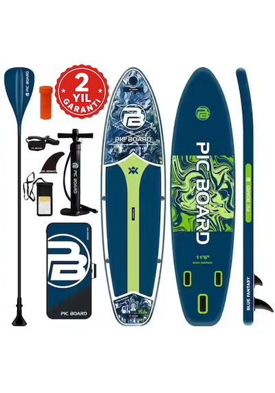 Pic Board Sup 350x89x15cm Şişme Stand Up Paddle Board Full Set