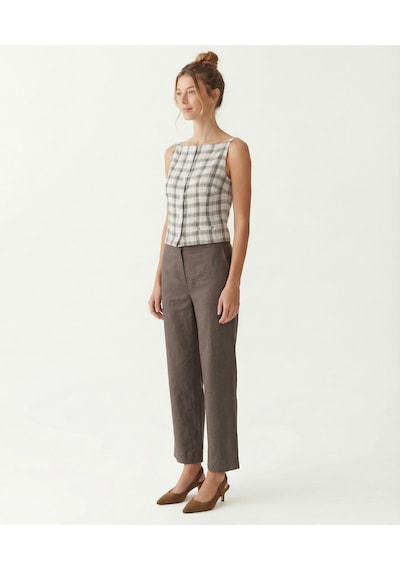Yargıcı Straight Normal Bel Pantolon 26ykpn3034v 003 Kahverengi