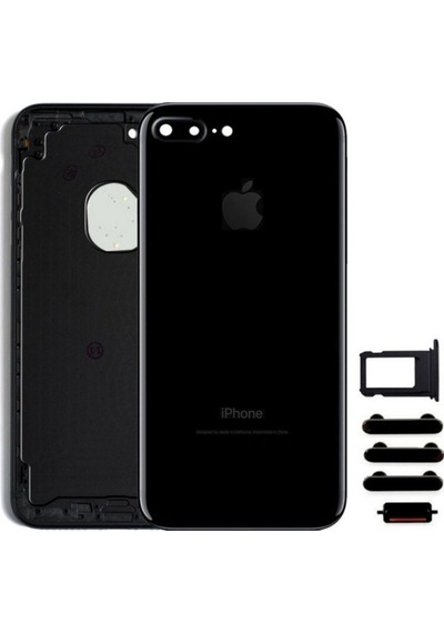 Apple Uyumlu iPhone 7 Plus Kasa Boş Jet Black Siyah