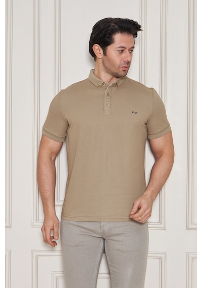 Jeus Erkek Pike Lacoste Kumaş Yakalı Toprak Tshirt Çoklu Renk