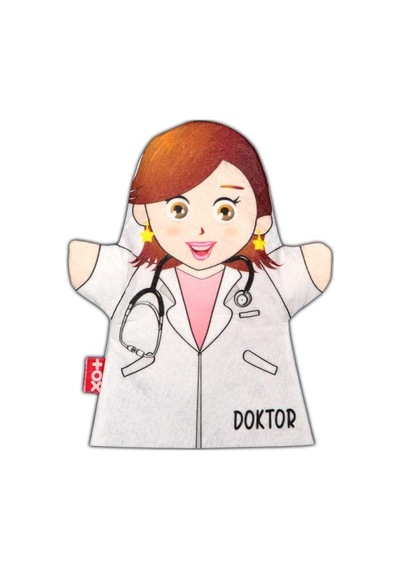 Tox Doktor Meslekler Keçe El Kukla T327 . Eğitici Oyuncak