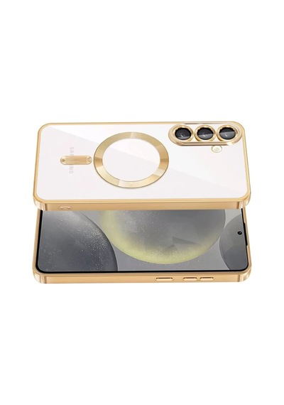 Samsung Uyumlu Galaxy A37 5g Uyumlu Kross Magneticsafe Kapak - Gold