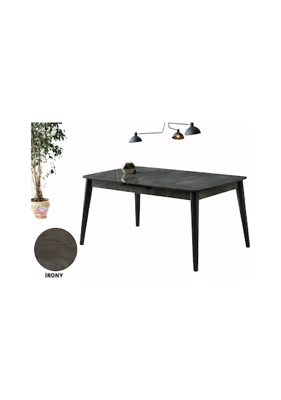 60x100 Ortadan Açılır Mdf Mutfak,salon,yemek Odası Masası İrony