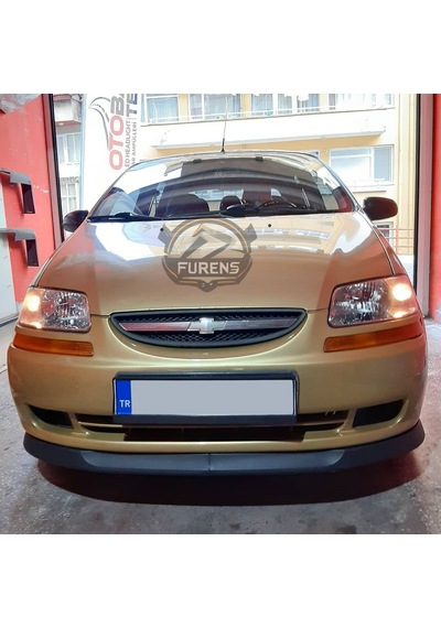Chevrolet Aveo 2006-2010 Uyumlu H Lip Esnek Ön Lip 2 Parça Karlık Ön Ek Tampon Altı Dil