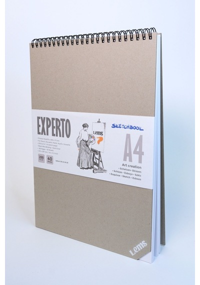Lems Experto A4 200 G/m² 80 Sy Sert Kapak Eskiz Defteri