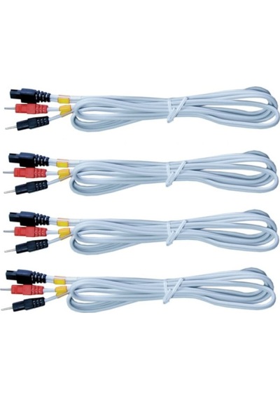 Muadil Pin Uçlu Kablo Seti. Compex Uyumlu. 2 Pkt Elektrot
