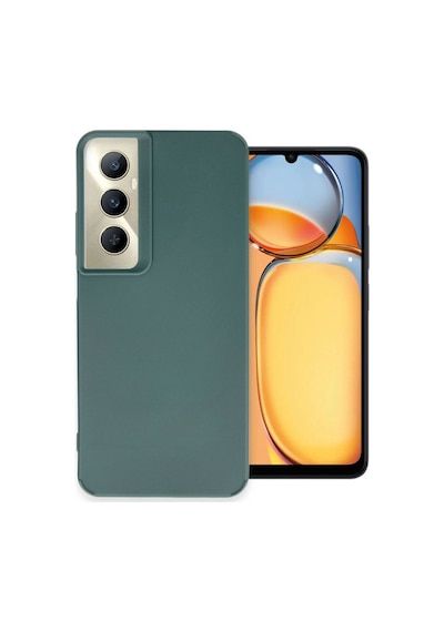 Realme C65 Kılıf Petro Silikon - Koyu Yeşil