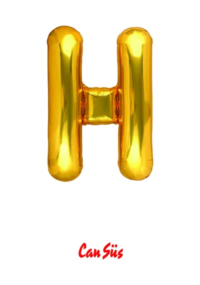 Harf Folyo Balon Gold 100cm 40 Inç H