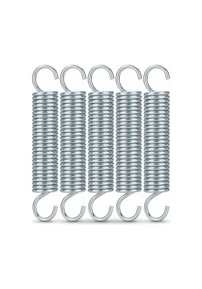 Trambolin Yayı 8,5 Cm 5 Adet - Galvanizli, Isıl İşlemli Sıkı Sargılı Step Trambolin Yayı