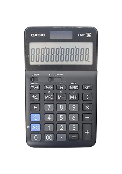 Casio J-120f 12 Hane Masa Üstü Hesap Makinesi Genel