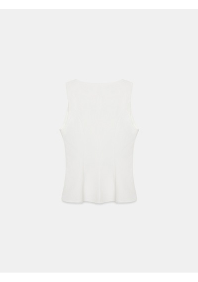 Dilvin 50544 Korse Peplum Bluz-açık Taş
