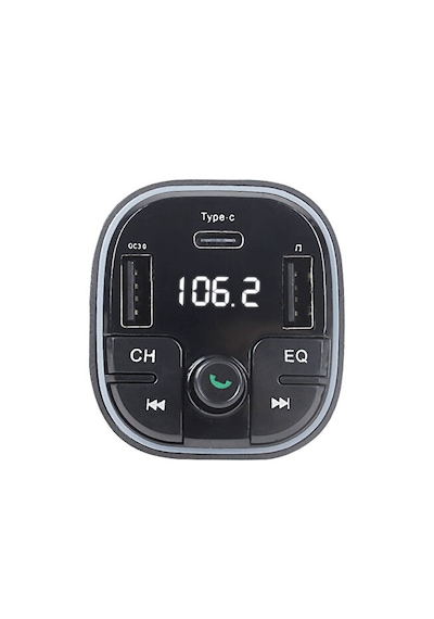 20w Şarj Özellikli Dijital Göstergeli Bluetooth Fm Transmitter