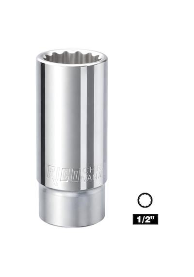 Rıco 1/2 On İki Köşe Yıldız Derin Lokma 15 Mm