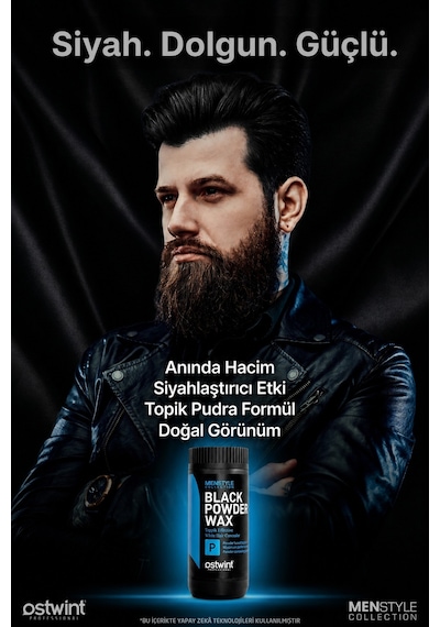 Ostwint Professional Siyahlaştırıcı Şekil Verici Topik Etkili Pudra Wax 20 G