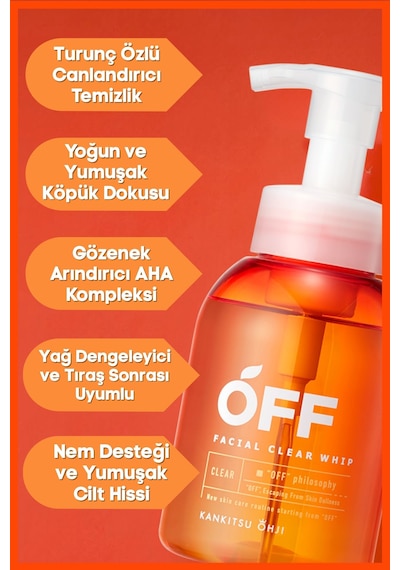 Cosmetex Roland Kankitsu Ohji Off Narenciye Özlü Yüz Temizleme Köpüğü