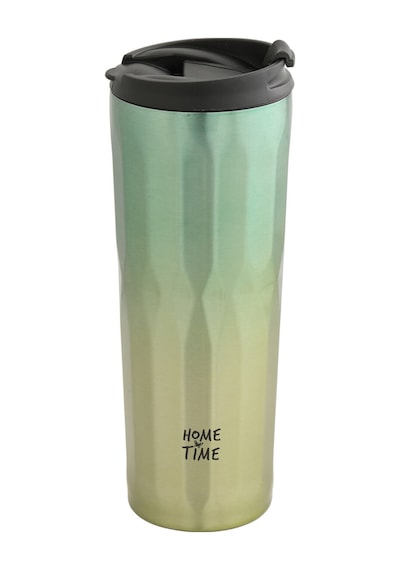 2 Adet Hometime Diamond Termos Bardak 500ml Gold Yeşil Çok Renkli