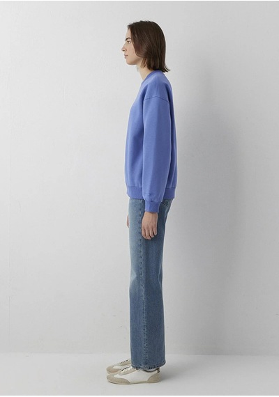 Mavi Bisiklet Yaka Sweatshırt Bleached Denim Mor