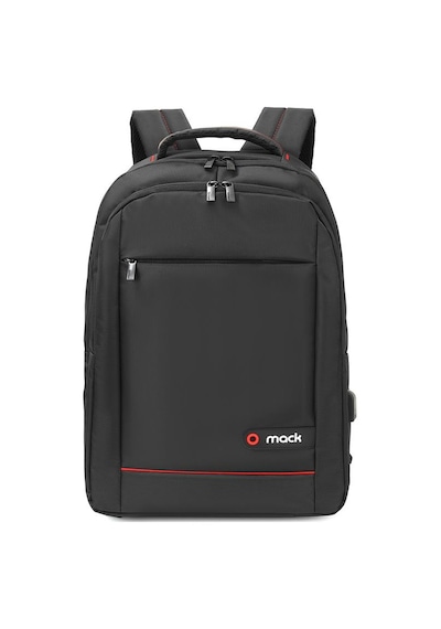 Mack Mcc-007 17.3" Offıce Usb Girişli Notebook Sırt Çantası Siyah Bej - Siyah