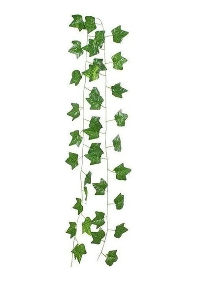 Yapay Sarmaşık Çiçek Dekoru, Üçgen Yapraklı, 230 Cm Uzunluk 20beyazcipso