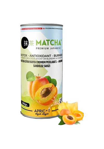 Matcha Premium Japanese Siyah Kayısılı Matcha Çayı 20 X 8gr X 2 Kutu